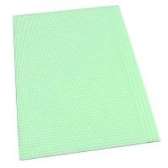 Safe-Dent- Patient Bibs, 2 ply tissue/1 ply plastic, 13"x 18", Mint Green,  500 pcs box